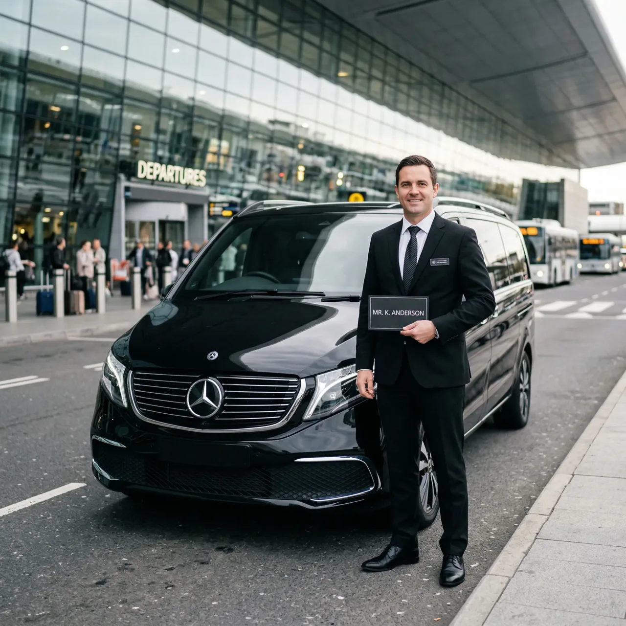 Transfert aéroport Strasbourg chauffeur privé accueil terminal
