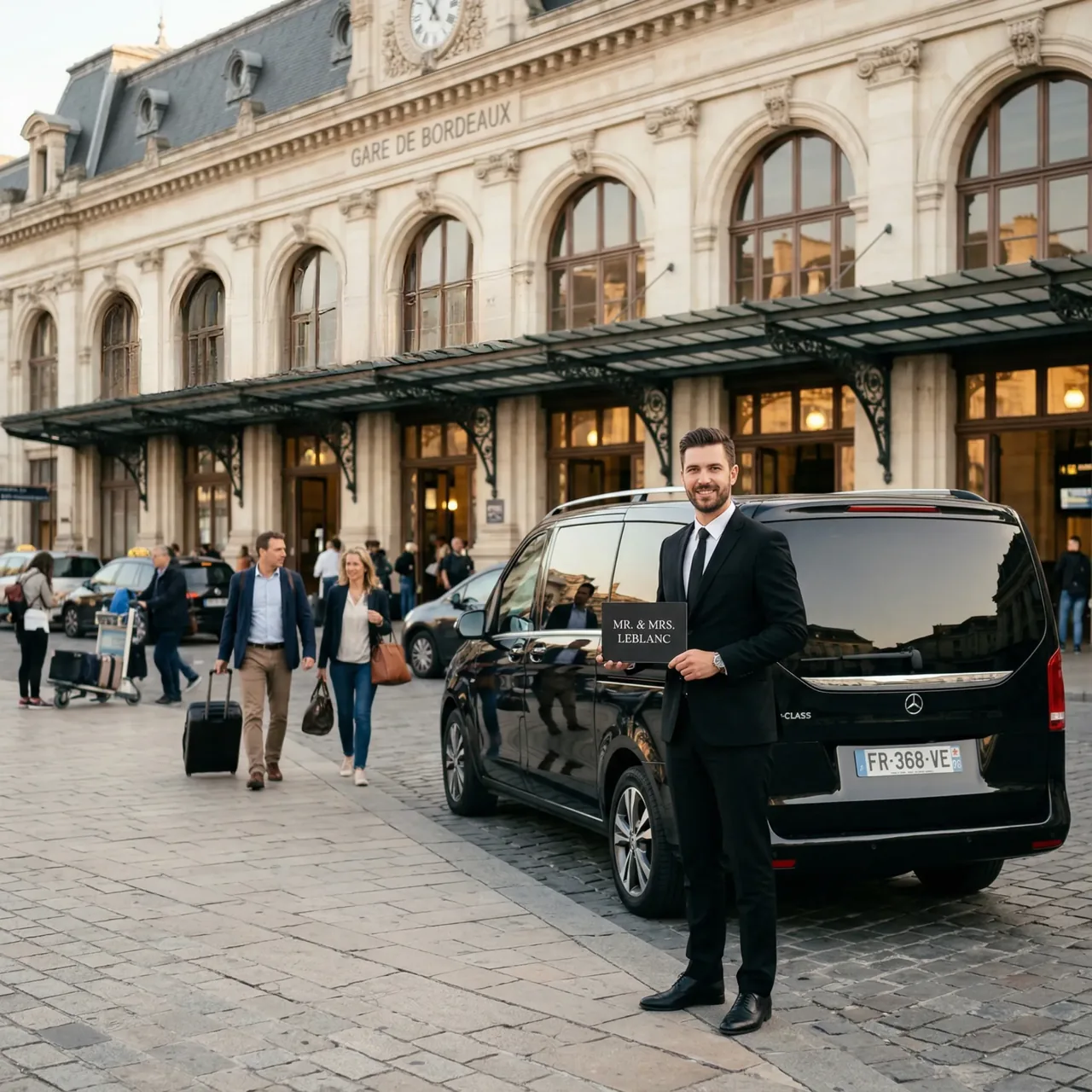 Transfert gare Strasbourg chauffeur privé accueil voyageurs
